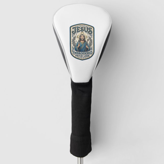 Couvre-club De Golf Patch brodé Jésus Regardez Patch brodé Jésus (Devant)