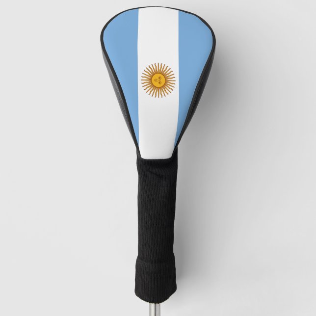 Couvre-club De Golf Patriotique argentin de drapeau de l'Argentine (Devant)