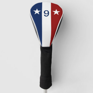 Couvre-club De Golf Patriotique rouge blanc et bleu