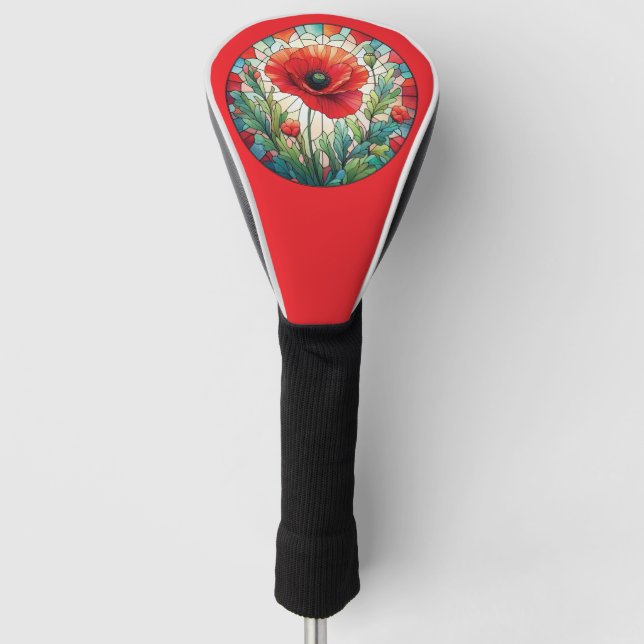 Couvre-club De Golf Pavot en verre (Devant)