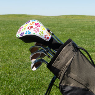Couvre-club De Golf Paws Colorés, Paws Chiens, Paws Chat