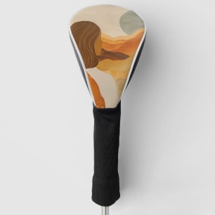 Couvre-club De Golf Paysage Abstrait de Boho (17)