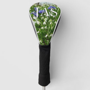 Couvre-club De Golf Paysage de fleurs de début de printemps à flanc de