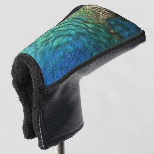 Couvre-club De Golf Peacock Plumes I Colorful Abstrait Nature Design