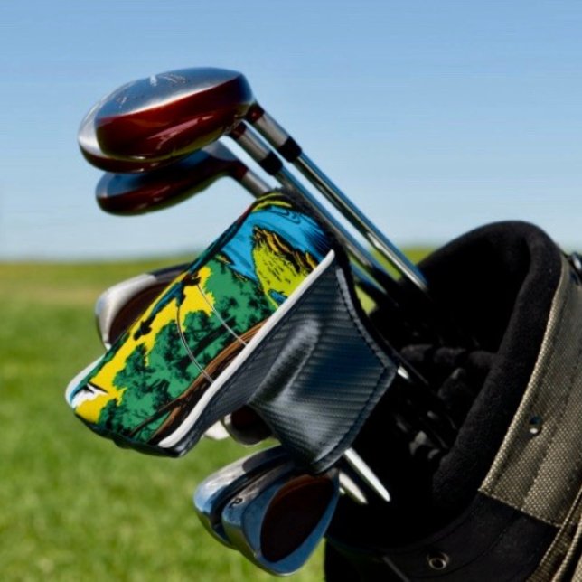 Couvre-club De Golf Pêcheur sur la rive ( Cowboy Fisherman D: 6"l x 5"w x 3"h Polyester, cotton. Fits most standard putters.

)