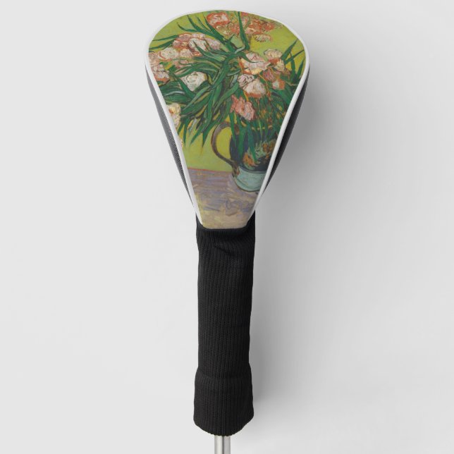 Couvre-club De Golf Peinture de fleurs d'oléandre de Vincent Van Gogh (Devant)