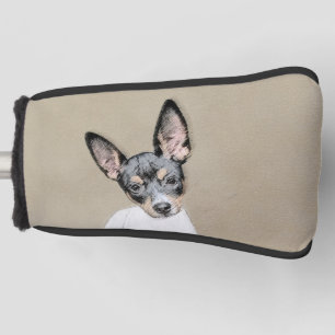 Couvre-club De Golf Peinture de Rat Terrier - Art de chien original mi