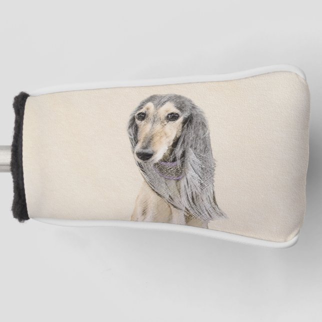 Couvre-club De Golf Peinture de Saluki (Faune) - Cute Original Chien A (Devant)