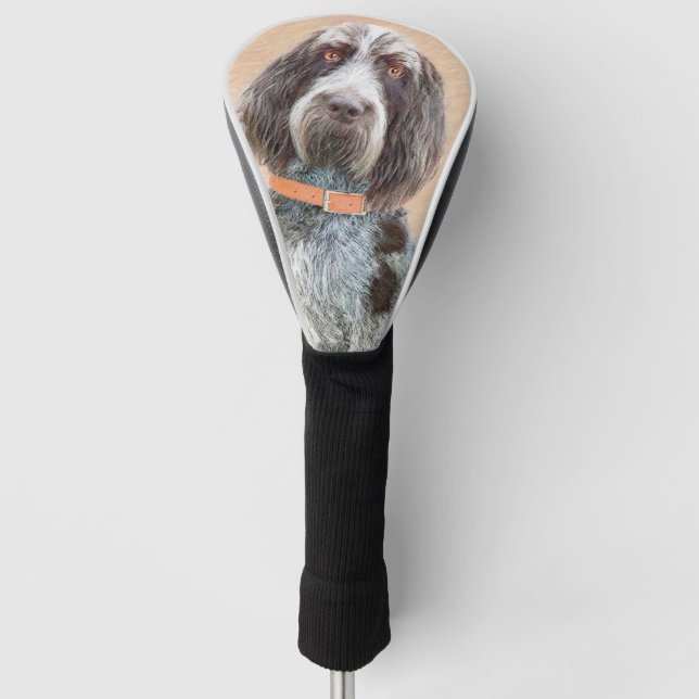 Couvre-club De Golf Peinture de Spinone Italiano - Beau Chien original (Devant)