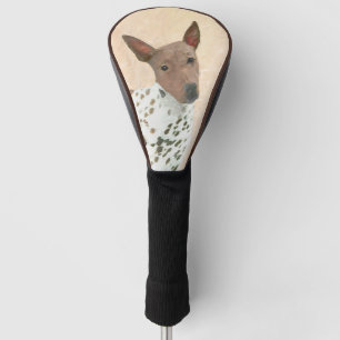 Couvre-club De Golf Peinture de Terrier Américain sans Poil - Art Cani