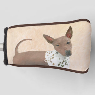 Couvre-club De Golf Peinture de Terrier Américain sans Poil - Art Cani