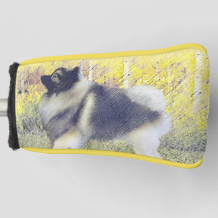 Couvre-club De Golf Peinture en teint de Keeshond - jolie art original