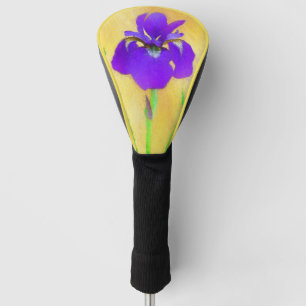Couvre-club De Golf Peinture Iris à pois pourpre - Chien original mign