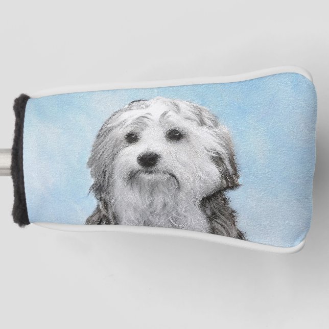 Couvre-club De Golf Peinture Lowchen - Cute Original Chien Art (Devant)