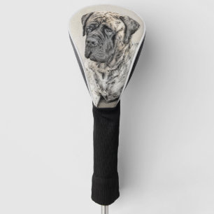 Couvre-club De Golf Peinture mastiff anglaise (Brindle) - Dog Art
