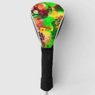 Couvre-club De Golf Peinture numérique pour l'automne couleurs Fluid A