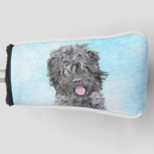 Couvre-club De Golf Peinture russe Terrier noir - Chien original migno
