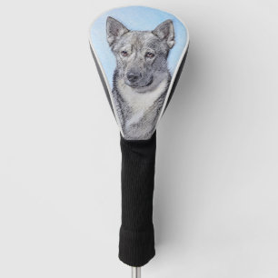 Couvre-club De Golf Peinture Suédoise Vallhund - Cute Original Chien A