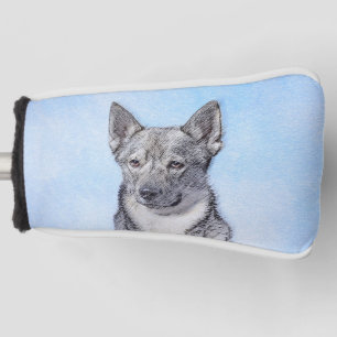 Couvre-club De Golf Peinture Suédoise Vallhund - Cute Original Chien A