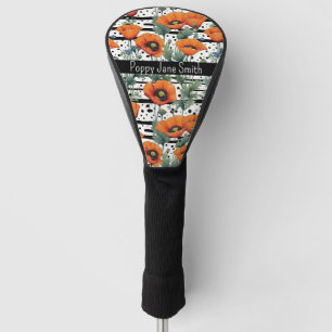 Couvre-club De Golf Pépites de Californie d'Orange Blancs noirs