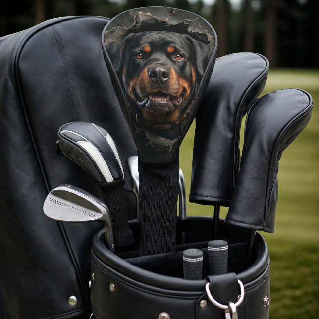 Couvre-club De Golf Percée de Rottweiler Féroce (Créateur téléchargé)