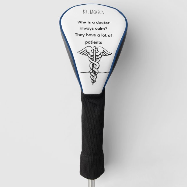Couvre-club De Golf Personalized funny doctor gift (Devant)