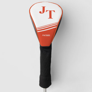 Couvre-club De Golf Personnalisation orange brillante
