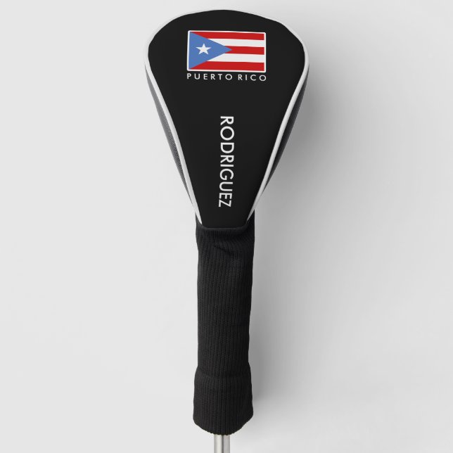 Couvre-club De Golf Personnalisé, drapeau de Porto Rico (Devant)