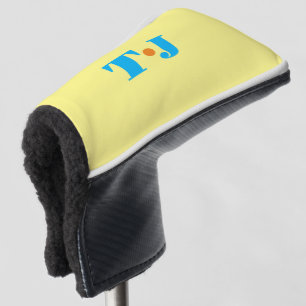 Couvre-club De Golf Personnalisé Jaune Lumineux