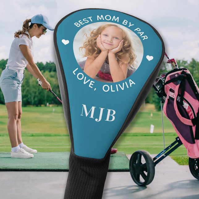 Couvre-club De Golf Personnalisé Meilleure MOM Par Photo Monogramme Pe (Créateur téléchargé)
