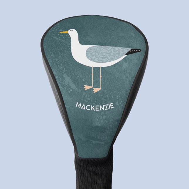 Couvre-club De Golf Personnalisé Seagull (Fun personalized custom name seagull golf head cover)