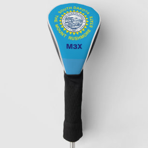 Couvre-club De Golf Personnalisé Votre Texte Drapeau D'État Du Dakota 