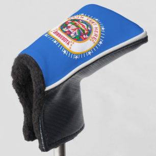 Couvre-club De Golf Personnalisé Votre texte Minnesota State Flag sur