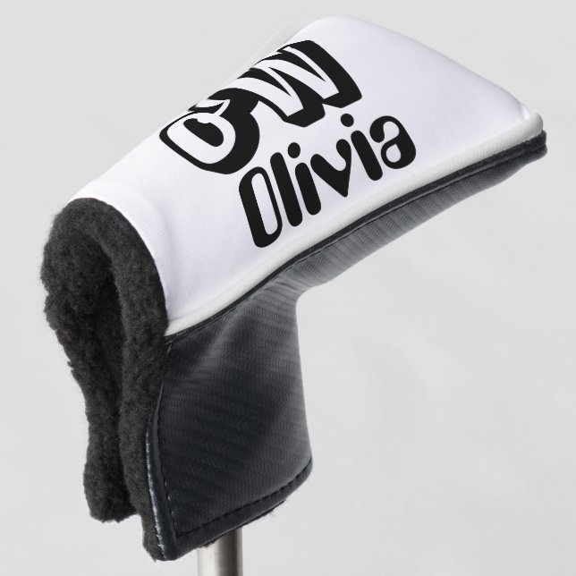 Couvre-club De Golf Personnaliser Monogramme Nom (Devant 3/4)