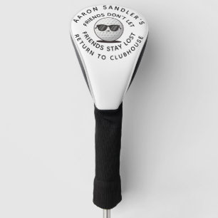 Couvre-club De Golf Personnaliser Votre Nom Golf Ball Cartoon Plaisant