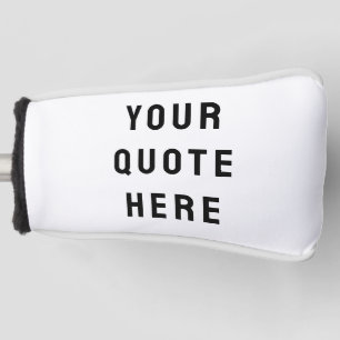 Couvre-club De Golf Personnalisez Votre Citation Ici Texte Personnalis