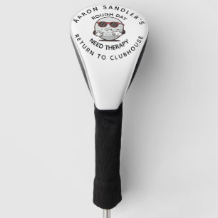 Couvre-club De Golf Personnalisez Votre Nom Fun Jour Dur Golf Design