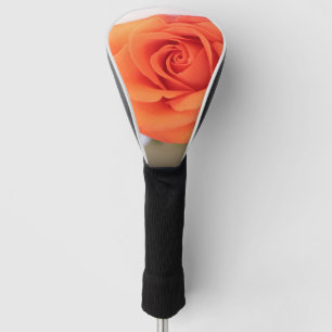 Couvre-club De Golf Pétales Roses orange Fleur Floral