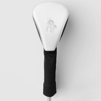 Couvre-club De Golf Petals & Peace - Arte de Línea Femenina Minimalist