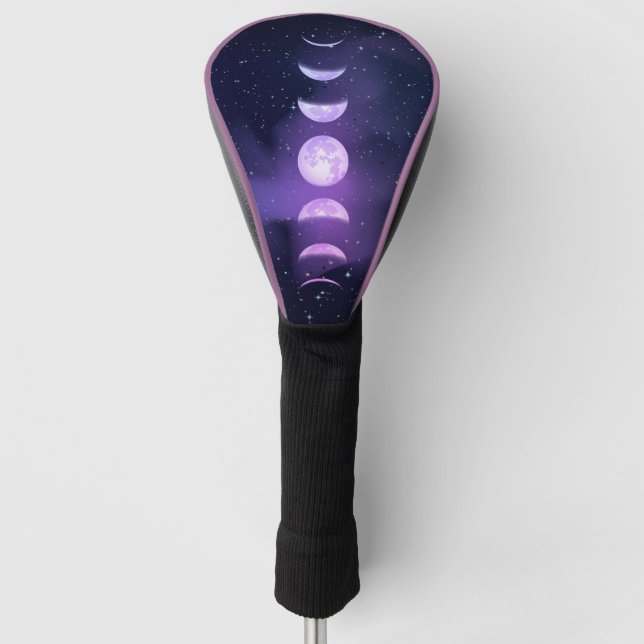 Couvre-club De Golf Phases de Lune Astronomie Cool (Devant)