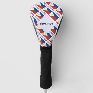 Couvre-club De Golf Philippines et drapeau philippin carrelés avec vot