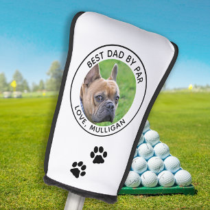 Couvre-club De Golf Photo Chien Personnalisé Meilleur Papa Par Par Bla