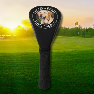 Couvre-club De Golf Photo Chien Personnalisé Meilleur Papa Par Par Par