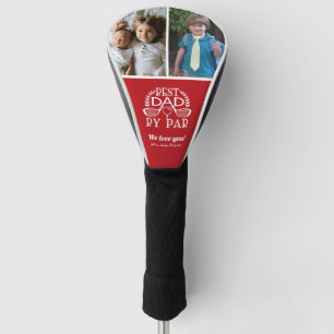 Couvre-club De Golf Photo Collage Best Papa Par Fête des pères