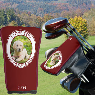Couvre-club De Golf Photo de chien personnalisé Vous aimez le rouge r