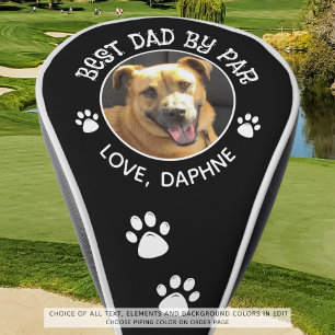 Couvre-club De Golf Photo de chien personnalisée MEILLEUR PÈRE PAR Paw