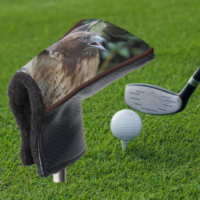 Couvre-club De Golf Photo de rapace Buse à queue rousse (In Situ Golfing)