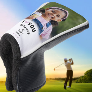 Couvre-club De Golf Photo Je t'aime jusqu'à la rudesse et retour Nom p