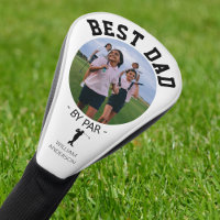 Photo moderne Meilleur Papa Par Par Golf Tête Couv