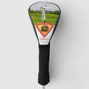Couvre-club De Golf Photo moderne super papa Golf Head Cover